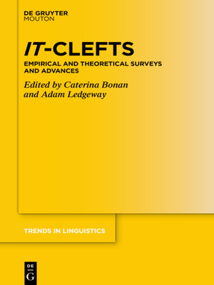 cover image of It-Clefts